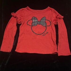 Disney Red Minnie Mouse Long Sleeve Tee
